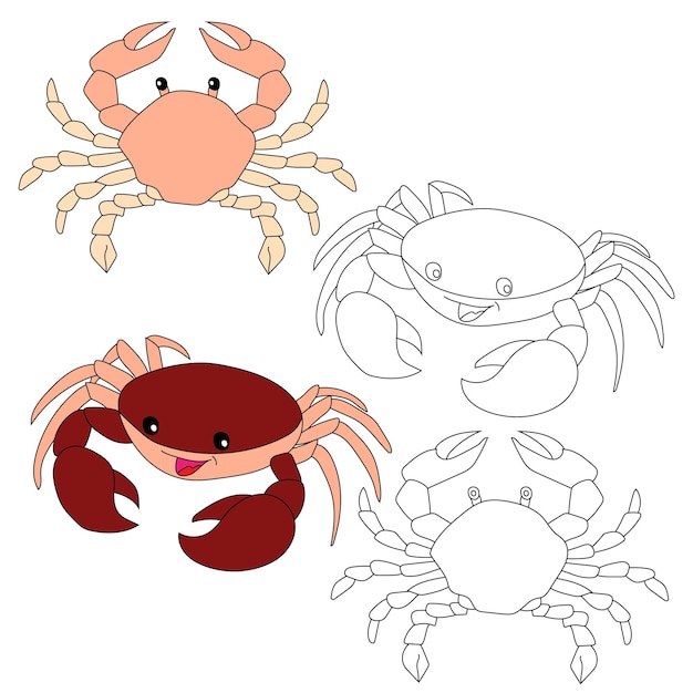 Vecteur clipart animales aquatiques clipart pour les amateurs d'animaux marins sous-marins vie marine et vie marine