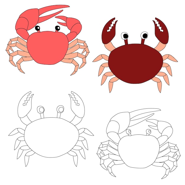 Vecteur clipart animales aquatiques clipart pour les amateurs d'animaux marins sous-marins vie marine et vie marine