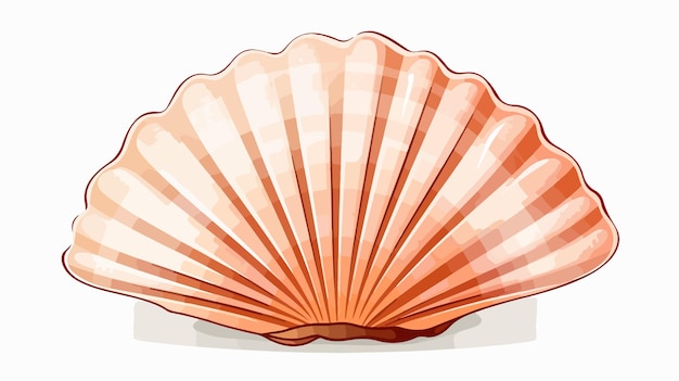 Vecteur clipart de style coquillage avec fond transparent