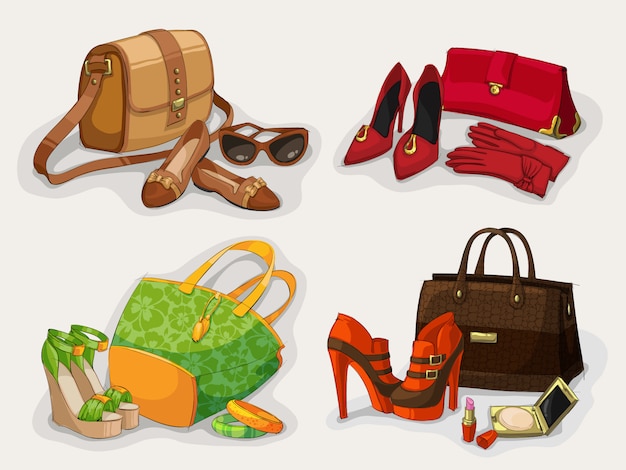 Collection de sacs femme chaussures et accessoires