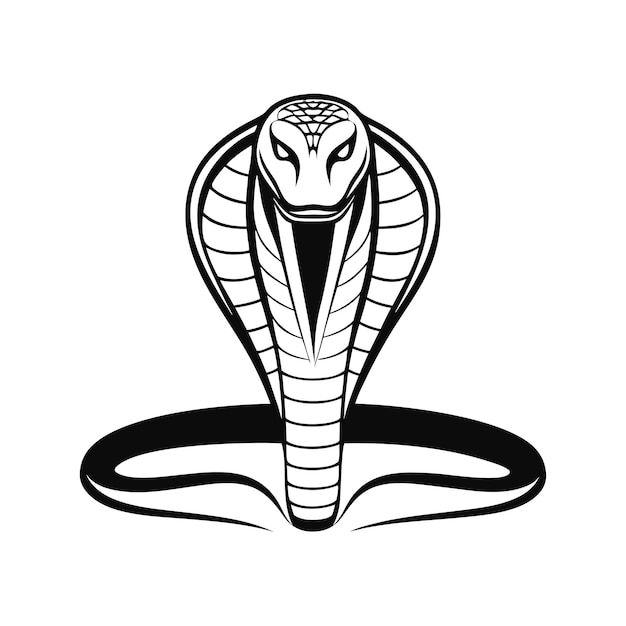 Vecteur conception d'animaux cobra en png à plat illustration vectorielle conception géométrique abstraite