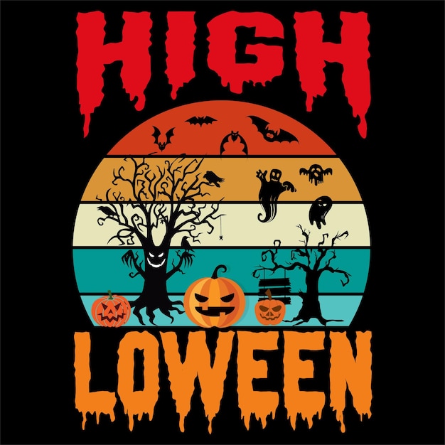 Conception de t-shirt Halloween