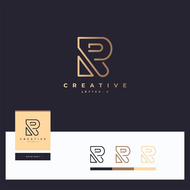 Conceptions de logotype de lettre r