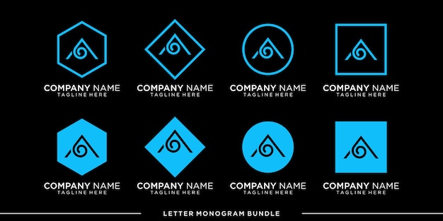 définir monogramme un modèle de conception de logo