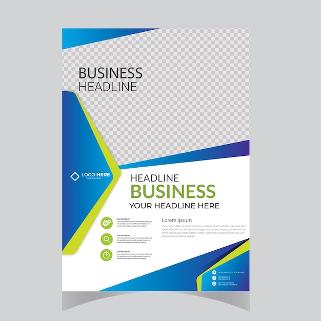 Design de couverture de la brochure mise en page moderne affiche de rapport annuel en A4