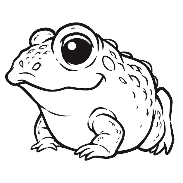 dessin animé grenouille - Livre de coloriage pour les enfants