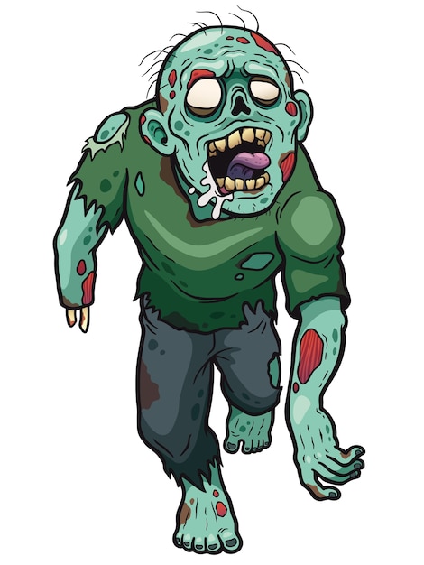 Dessin animé zombie