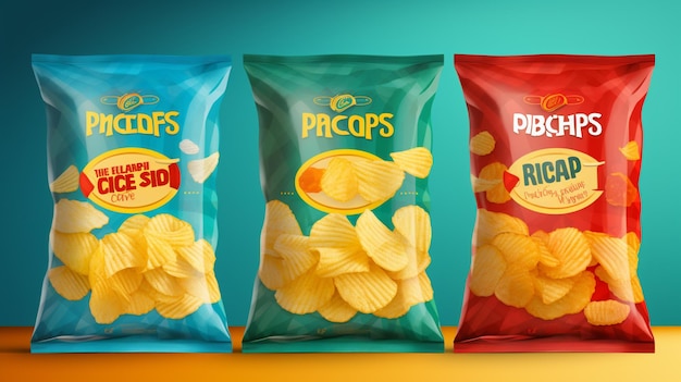 deux sacs de chips avec un qui dit chipson il