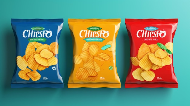 deux sacs de chips avec un qui dit tortillas sur le dessus