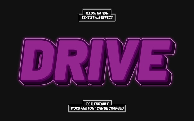 Effet de style de texte Drive