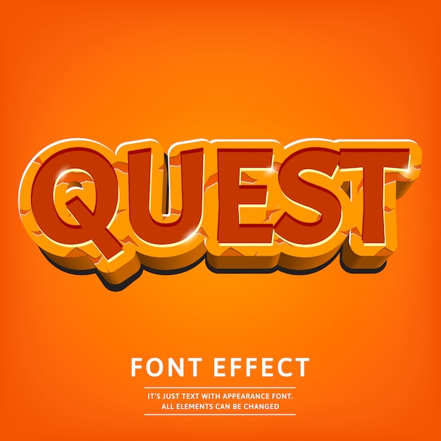 Effet texte 3d Dope pour jeu ou menu logo