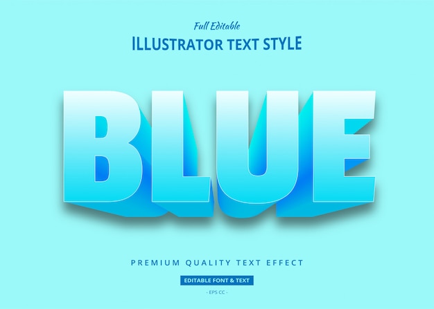 Effet de texte bleu