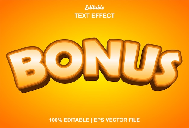 Effet de texte bonus avec couleur orange modifiable