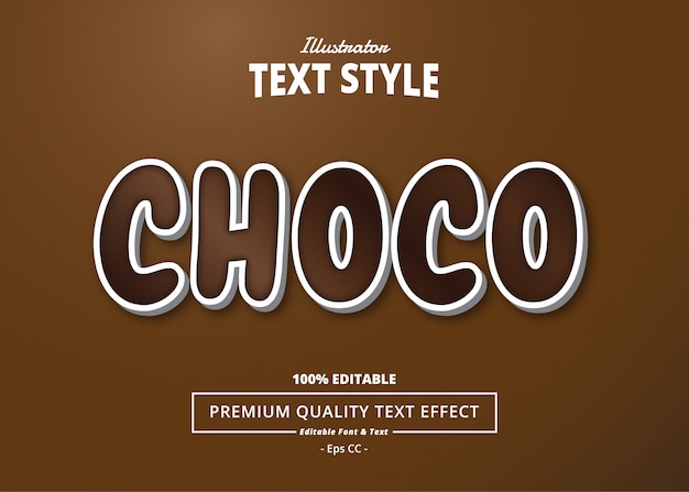 Effet de texte CHOCO