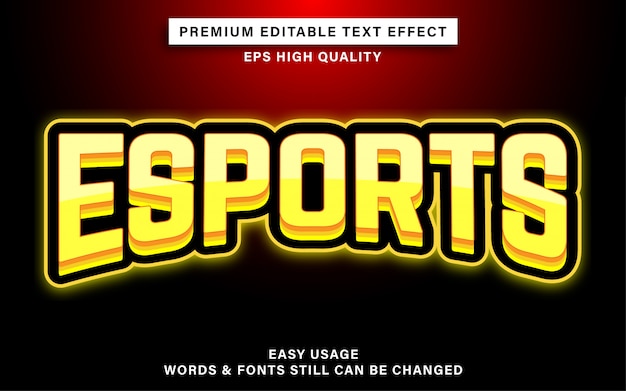 Effet de texte Esport