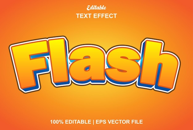 Effet de texte flash avec couleur orange modifiable