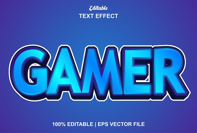 Effet de texte Gamer avec style de texte et modifiable