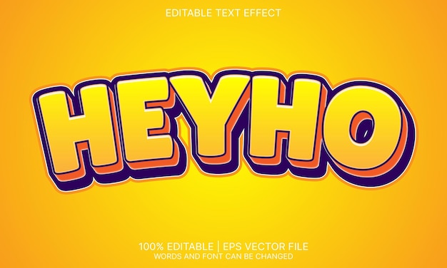 Effet de texte Heyho