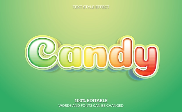 Effet de texte modifiable, style de texte Sour Candy