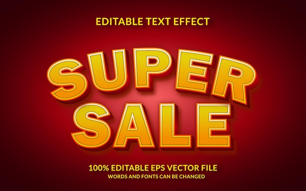 Effet de texte Super Sale