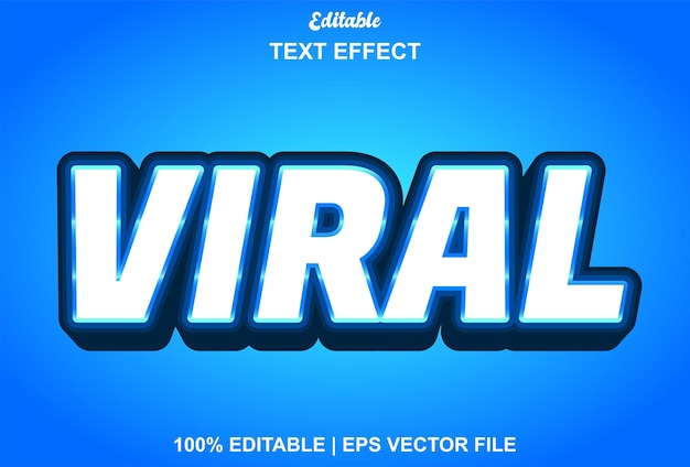 Effet de texte viral avec style 3d