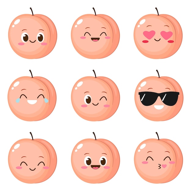 Emoji de personnage de pêche drôle de bande dessinée