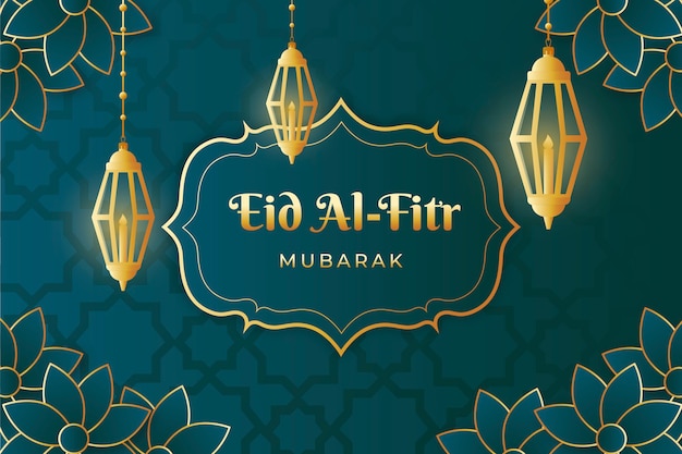 Fond dégradé eid al-fitr