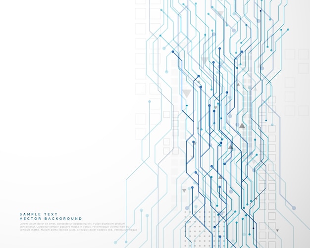 Vecteur fond de réseau de diagramme de circuit de technologie