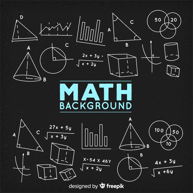 Vecteur fond de tableau math