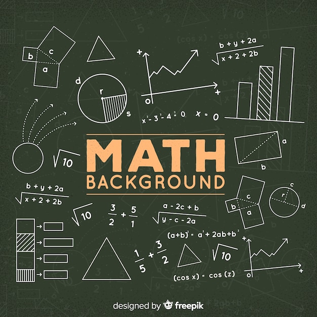 Vecteur fond de tableau math