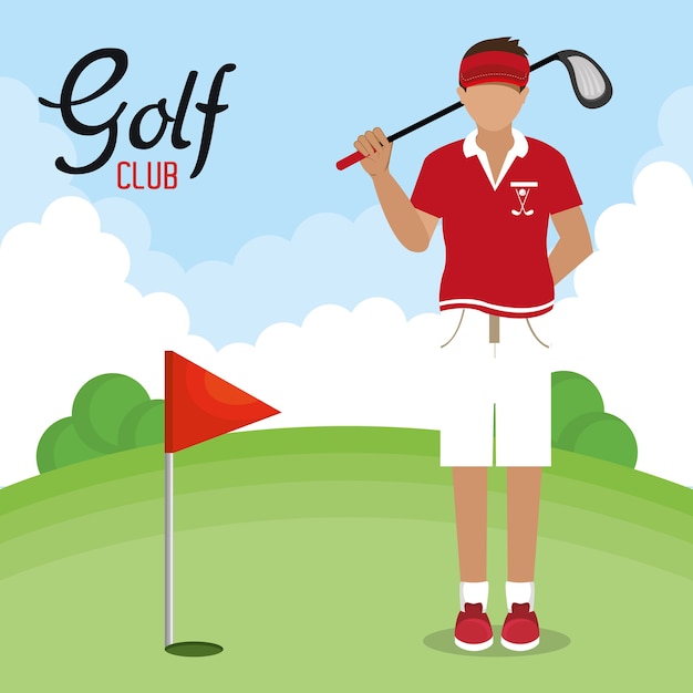 Golf club golfeur avatar