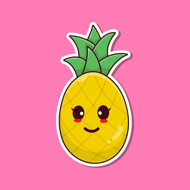 Illustration d'ananas mignon