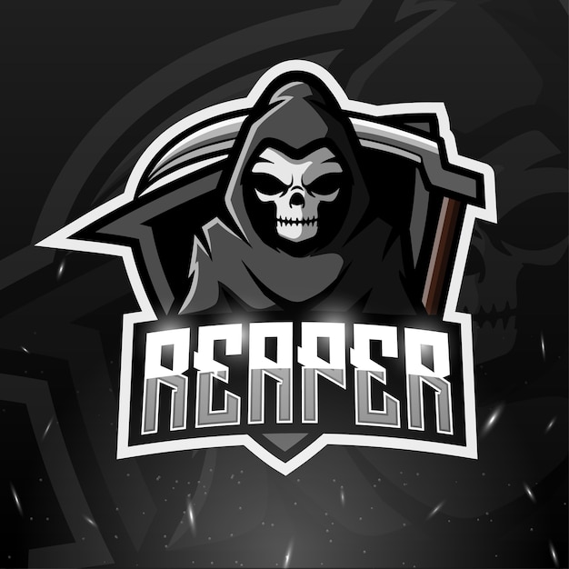 Illustration esport mascotte Reaper