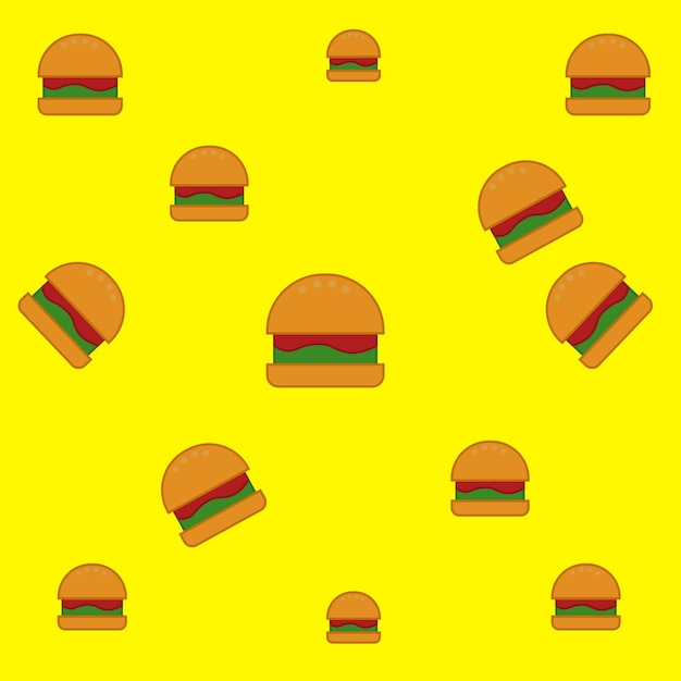 Vecteur illustration graphique vectorielle du burger dans le motif