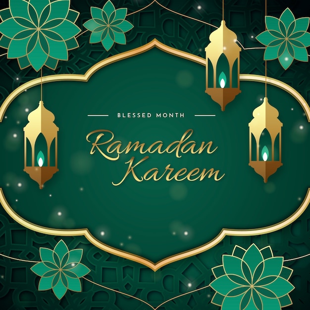 Illustration de ramadan dégradé