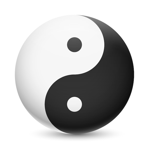 illustration réaliste de Yin yang