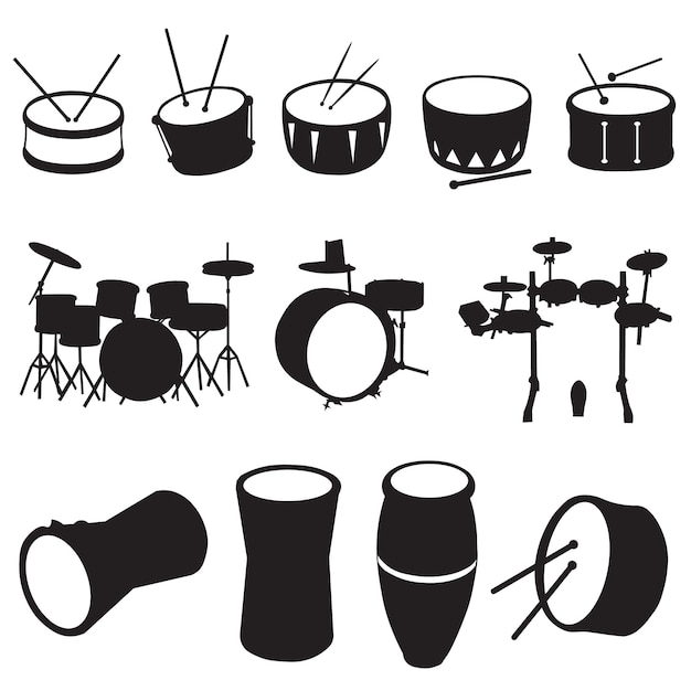 Vecteur illustration vectorielle eps de tambour pour la musique et les conceptions de percussion