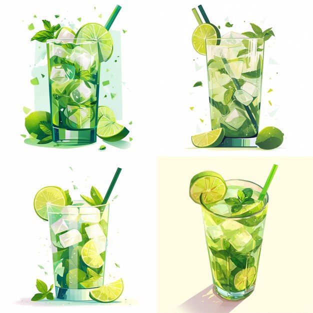 Vecteur je vous en prie, mojito.