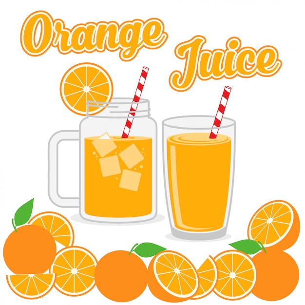 Vecteur jus d&#39;orange design vector illustration de fond