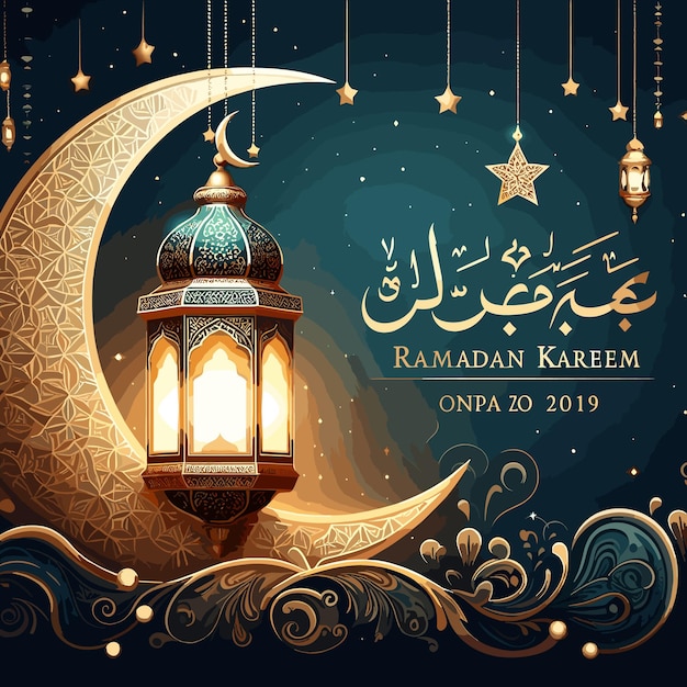 Des lampes suspendues vectorielles gratuites pour le festival du ramadan kareem