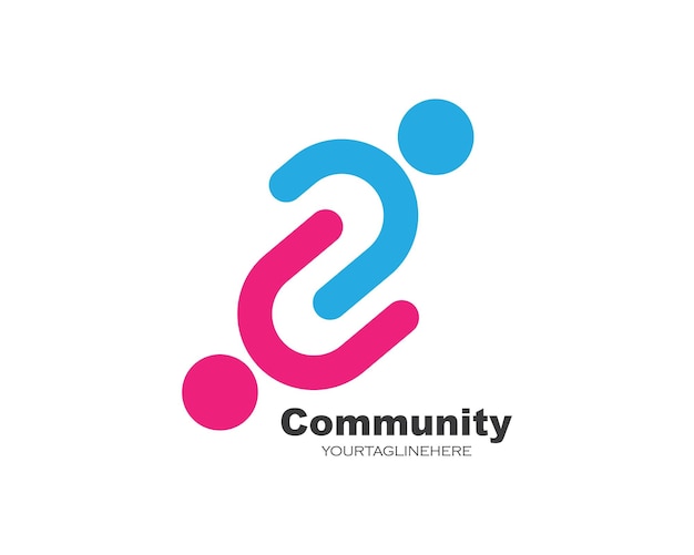 Leadershipcommunitysocial et société Logo icône vecteur