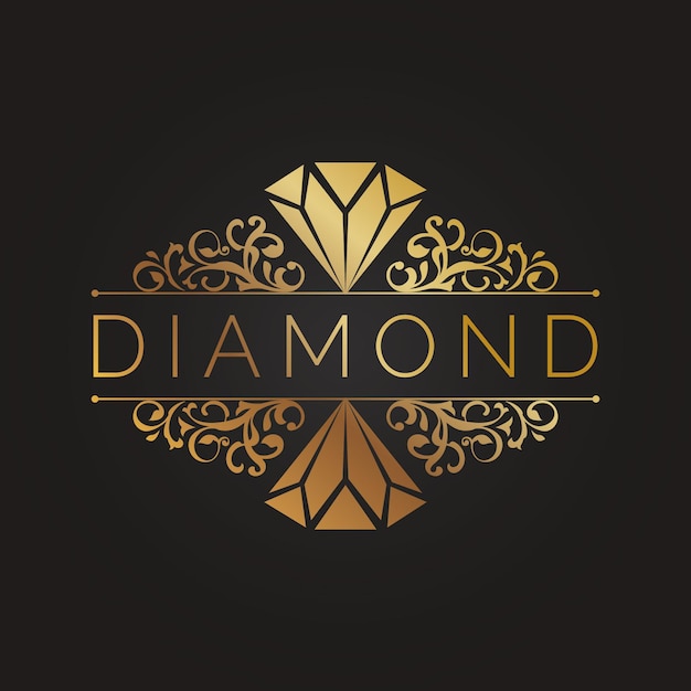 Logo diamant élégant