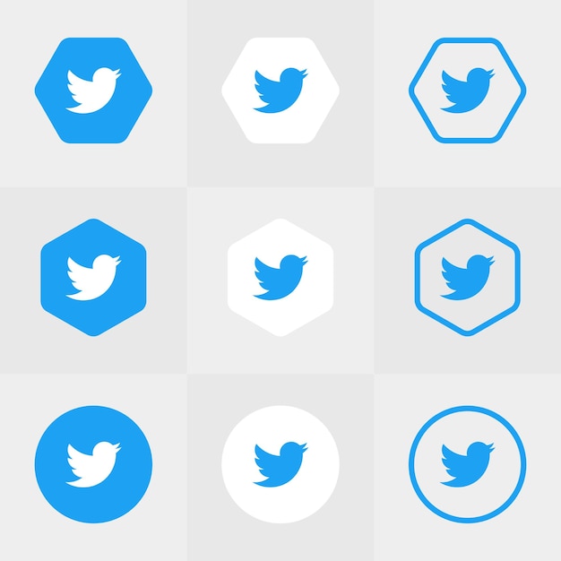 Logo des médias sociaux Twitter