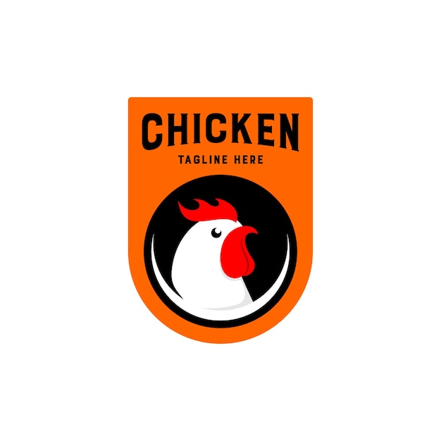 Logo de poulet rôti