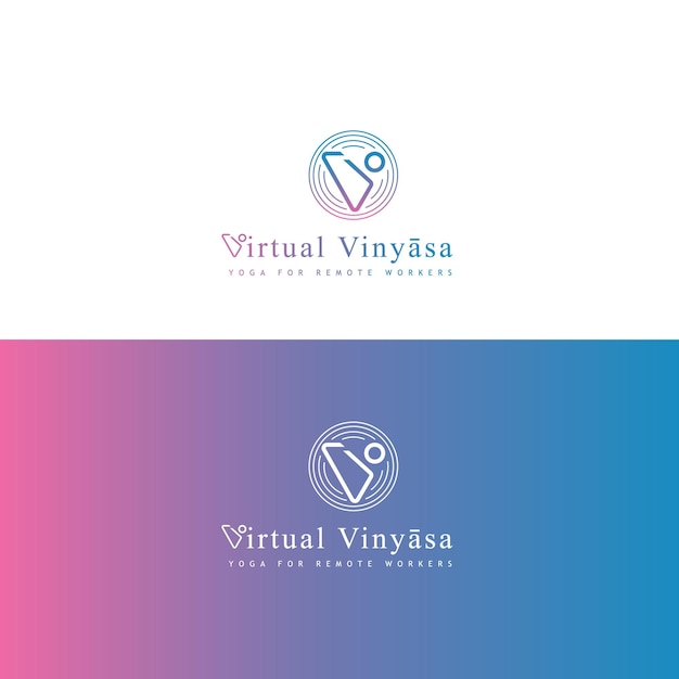 Vecteur logo pour une entreprise de vinyla virtuelle