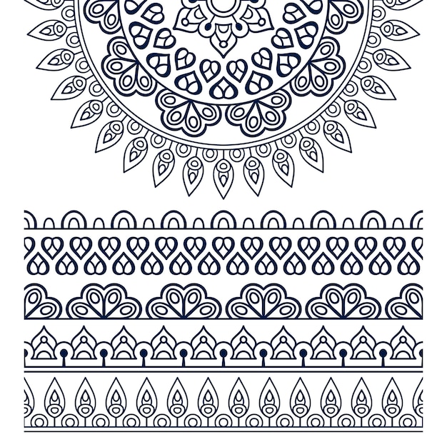 Mandala ethnique vectorielle