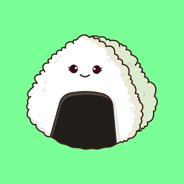 mignon, onigiri, illustration