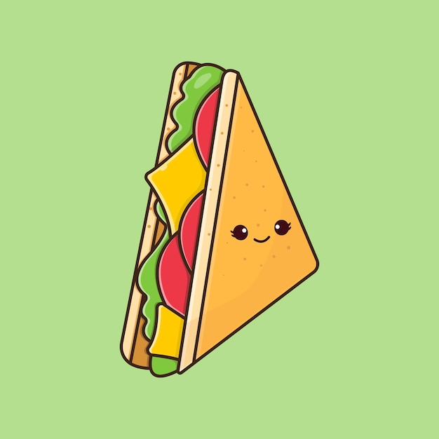 mignon, sandwich, illustration