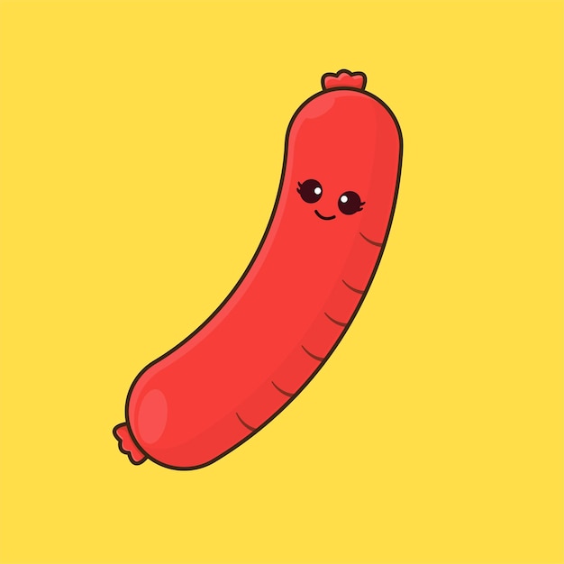 mignon, saucisse, illustration