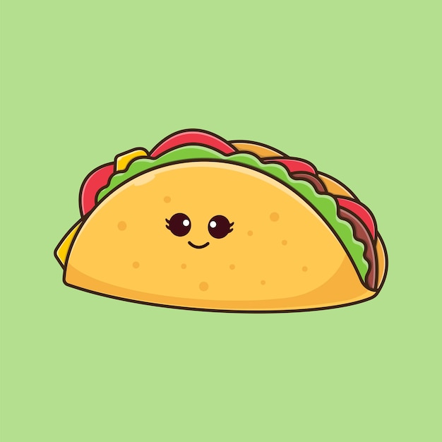 mignon, tacos, illustration